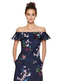 Ted Baker Women s Imygen Tropical Oasis Off Shldr Top at Amazon